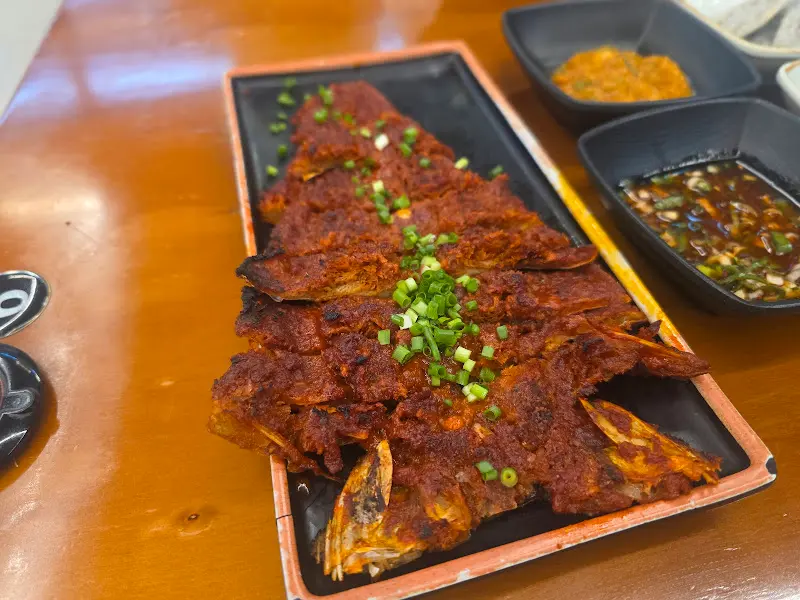 맛있어 보이는 가자미 구이