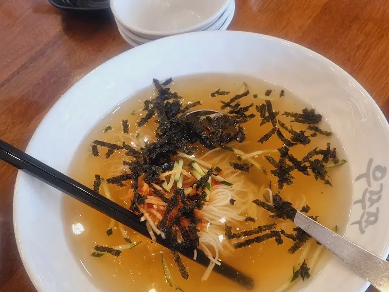 모밀국수 근접 샷