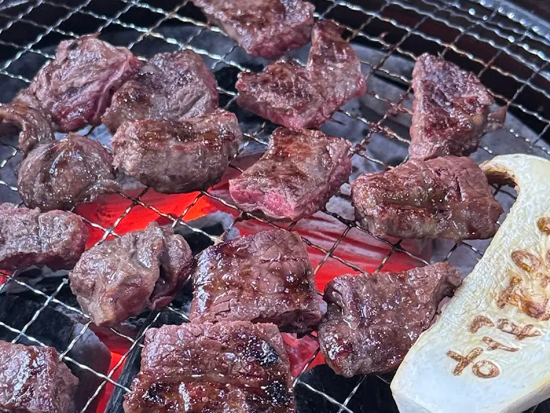 잘 익은 한우 조각들