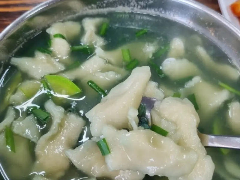 다슬기 수제비