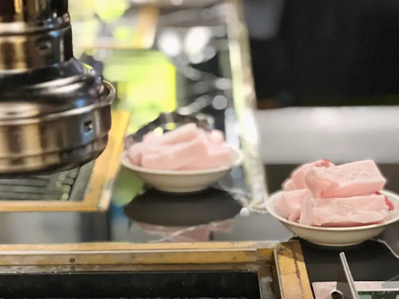 불판 위의 라드