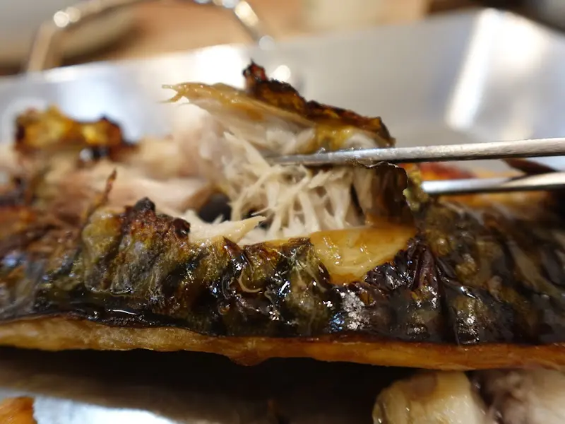 고등어구이 근접샷
