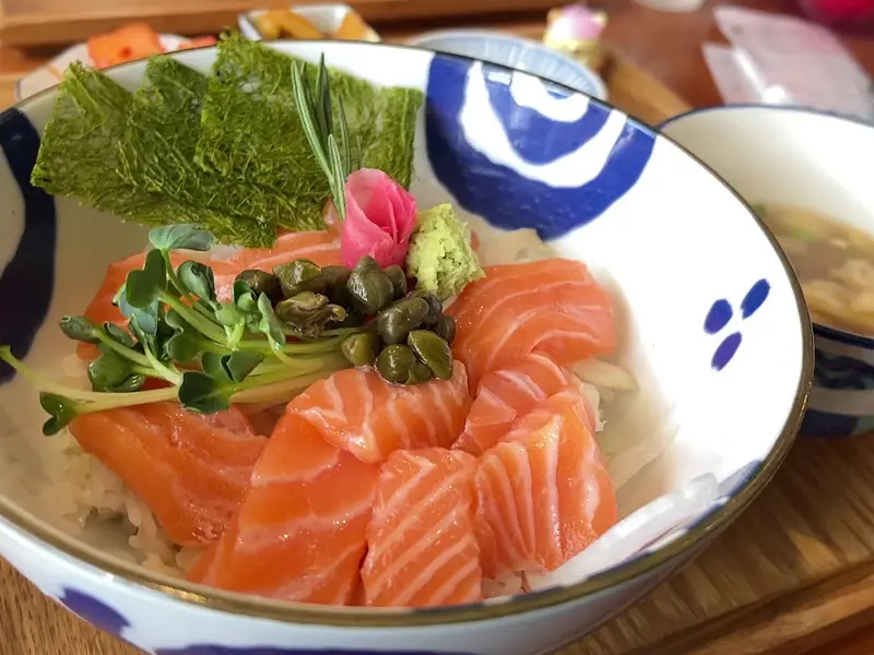 유자 연어장 덮밥