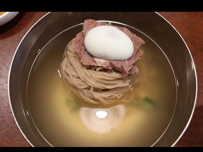 온랭 평양냉면 클로즈업