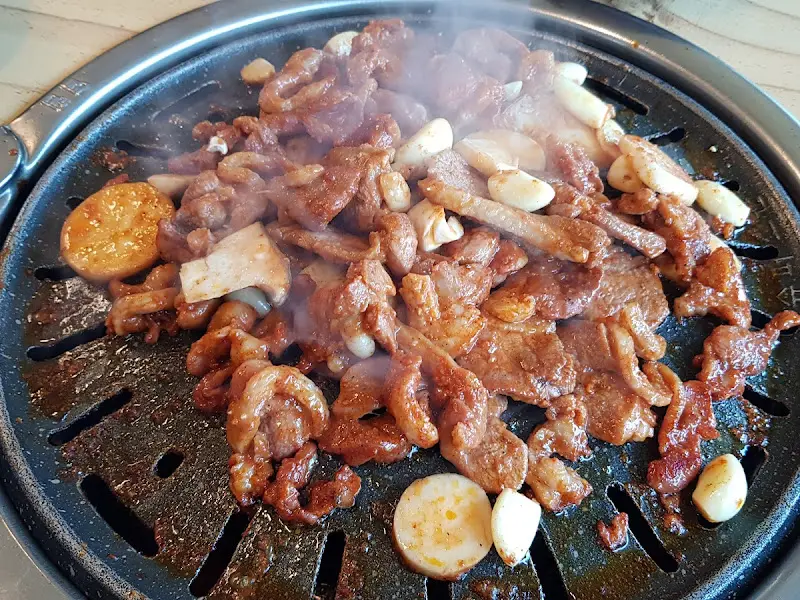 주물럭과 버섯, 마늘의 조화