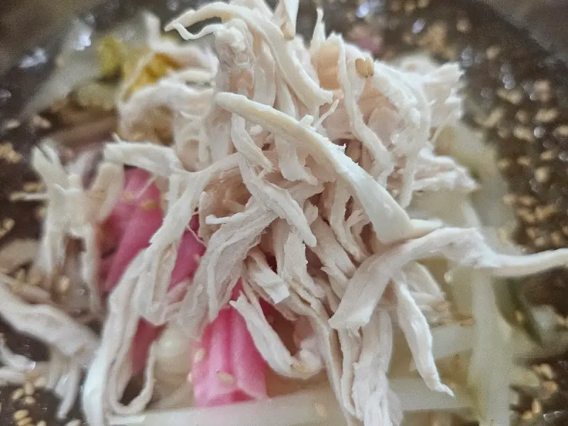 초계국수 클로즈업