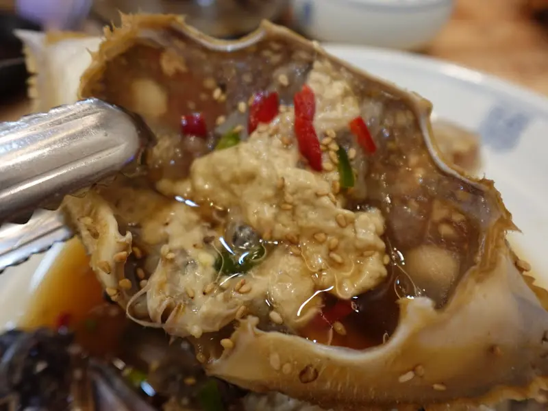 간장게장 근접샷