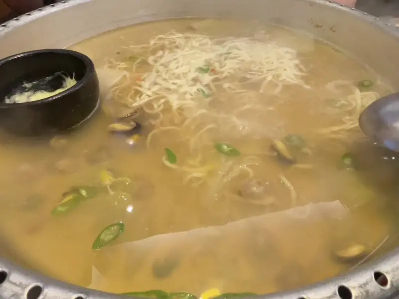 조개전골 국물