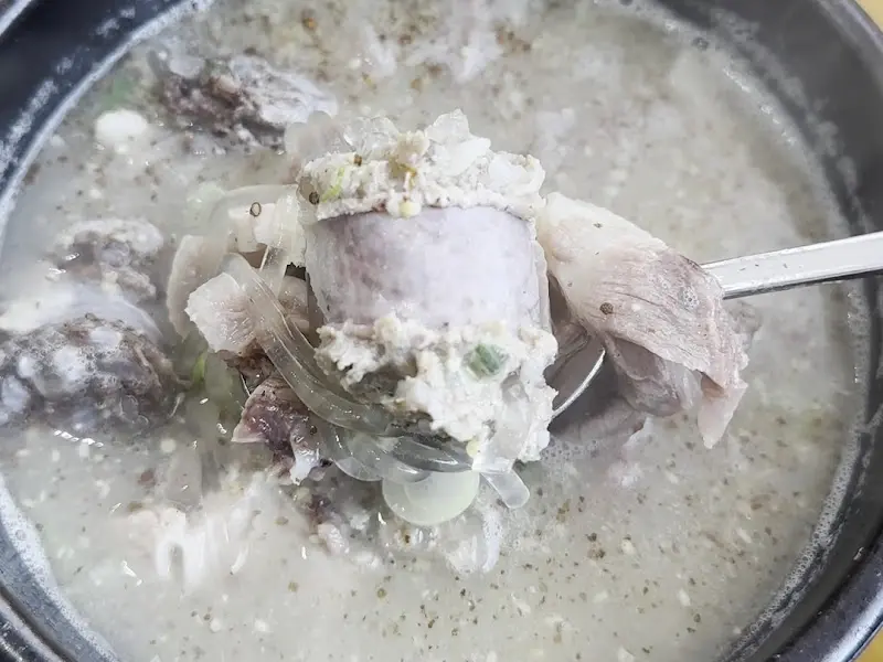 순대국밥 내용물