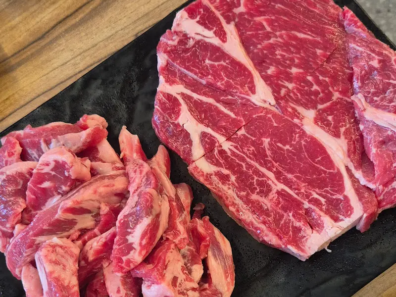 소갈비살과 등심