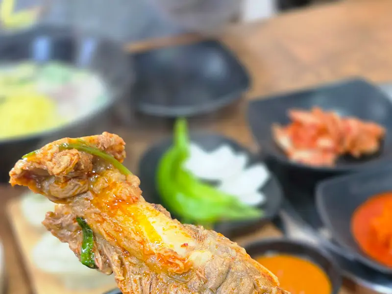 소갈비의 푸짐한 살코기