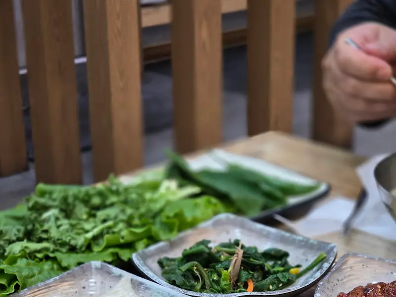 푸짐한 쌈 채소