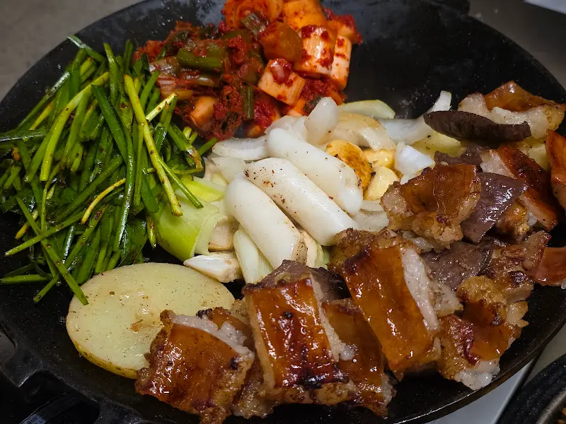 모듬 곱창 구이의 아름다운 비주얼