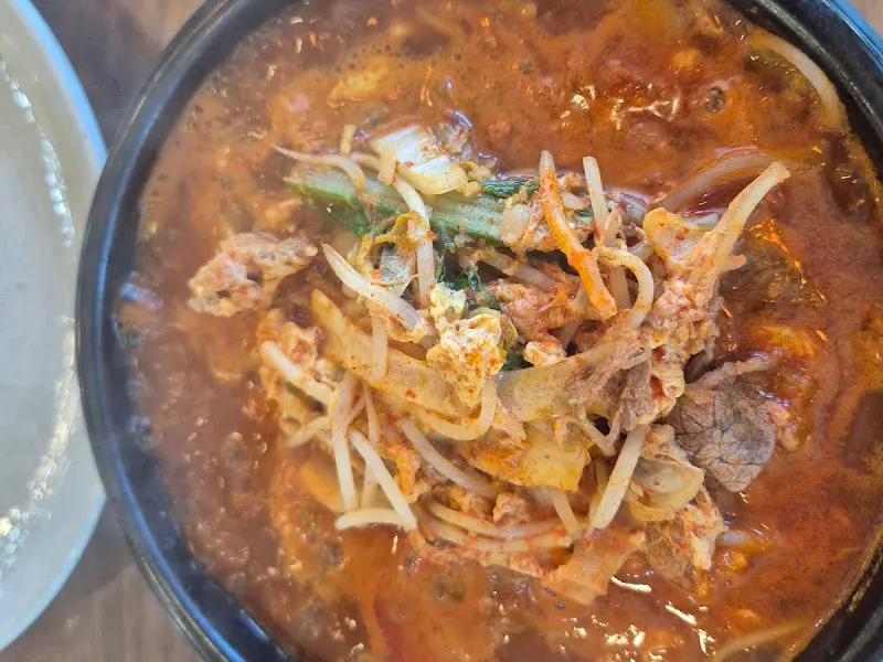 능이짬뽕묵밥의 클로즈업