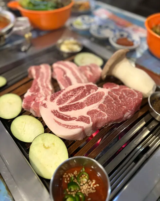 고기 클로즈업
