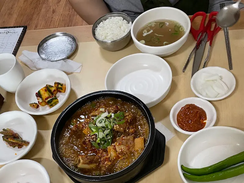 소갈비찜 한 상 차림