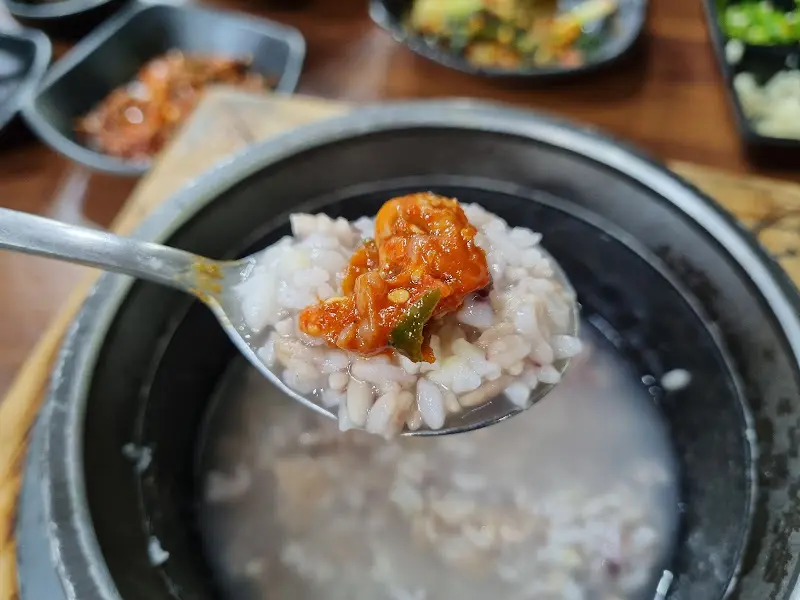 다양한 반찬 클로즈업