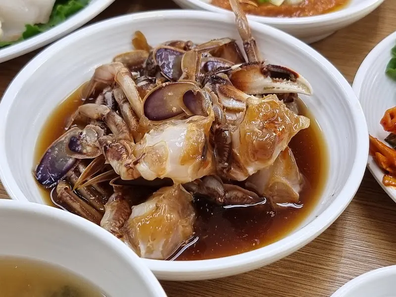 돌게장의 클로즈업 사진