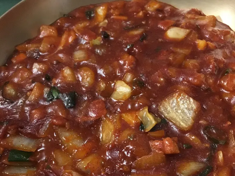 푸짐한 양의 간짜장