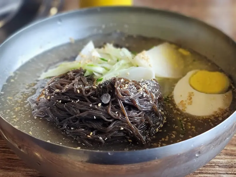 물냉면의 면발