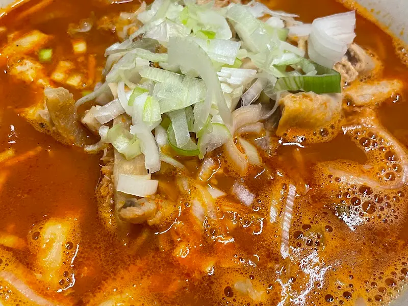 곱창 쌀국수의 얼큰한 비주얼