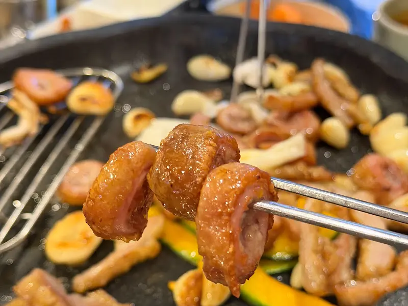 잘 구워진 막창