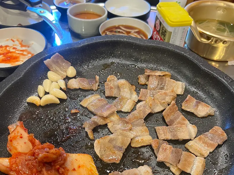 불판 위의 막창