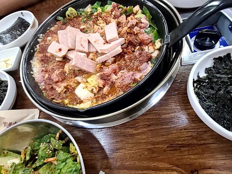 비빔돼지찌개 스팸사리