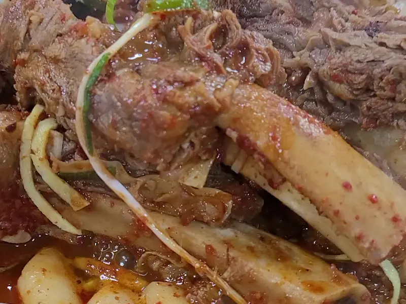 살이 가득 붙어있는 왕갈비