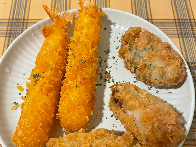 다양한 튀김 메뉴