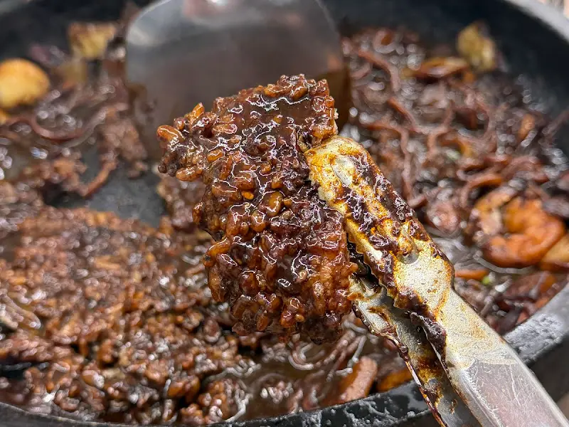 누룽지와 짜장 소스의 만남