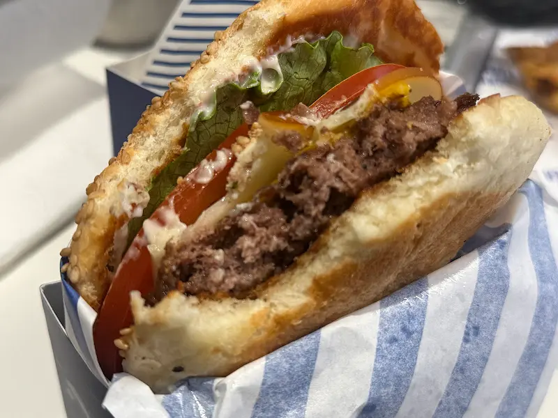 생바질 모짜렐라 버거의 모습