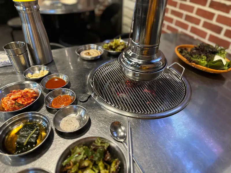 화통소금구이 기본 상차림