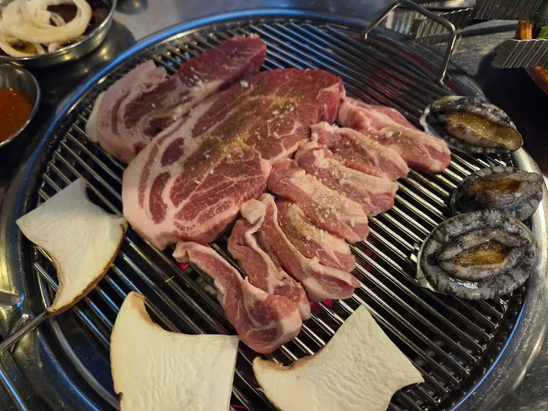 소금구이와 전복