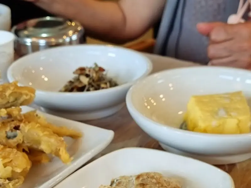 정갈한 반찬 클로즈업