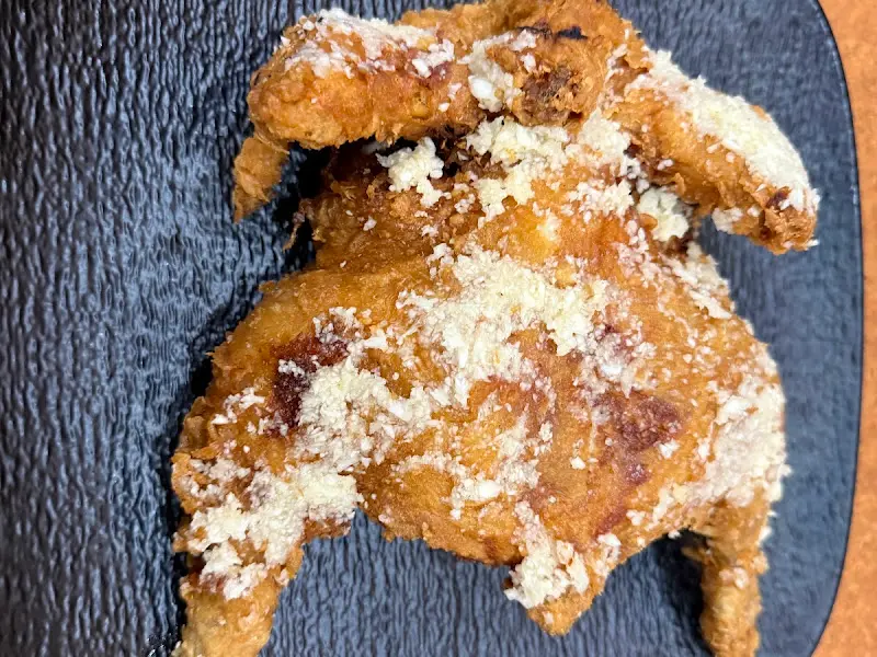 마늘통닭 클로즈업