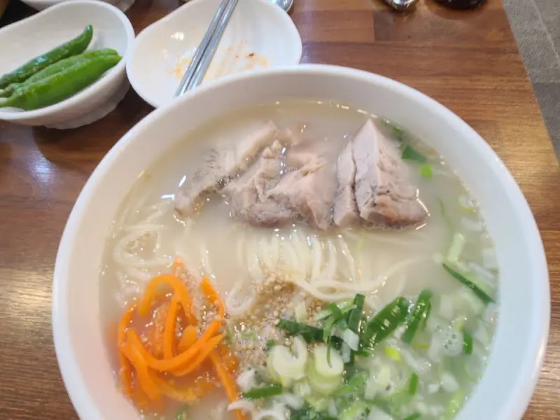 고기국수 근접샷