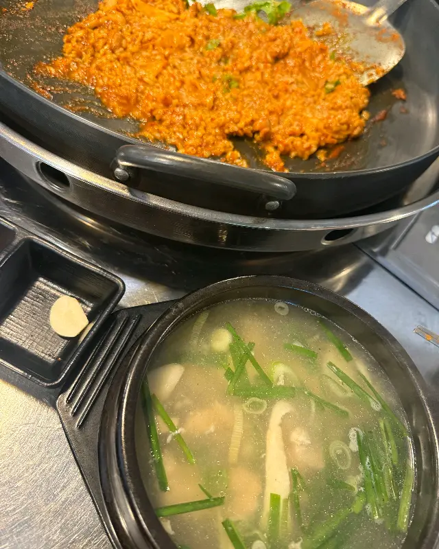 닭곰탕과 볶음밥