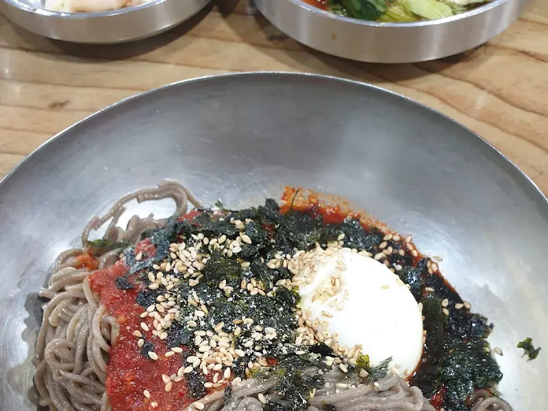 물 막국수로 변신한 모습