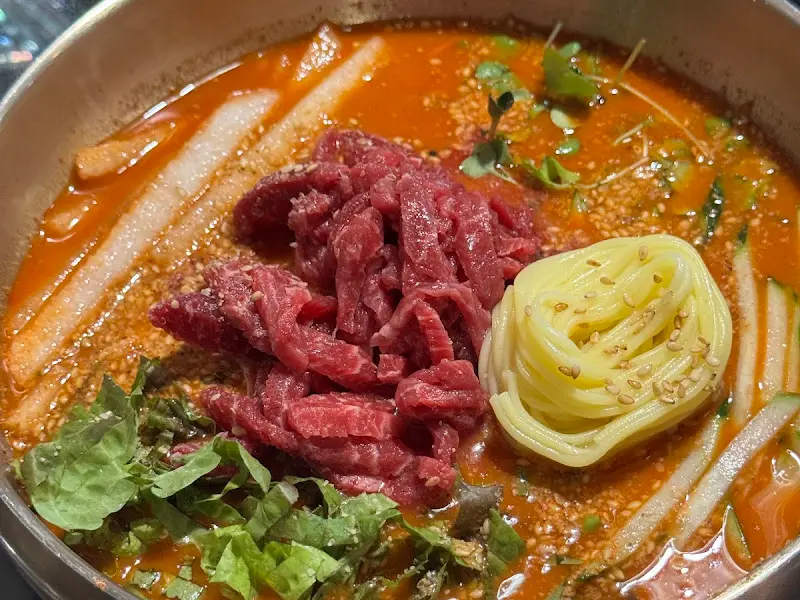 한우 육회 물회