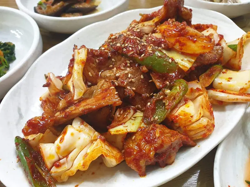 착한밥상 오징어볶음 클로즈업