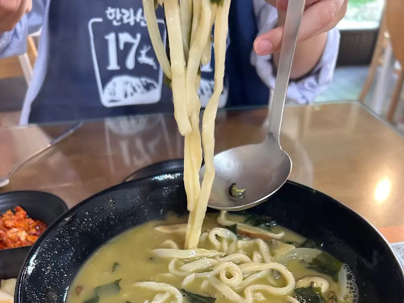 보말칼국수의 면발