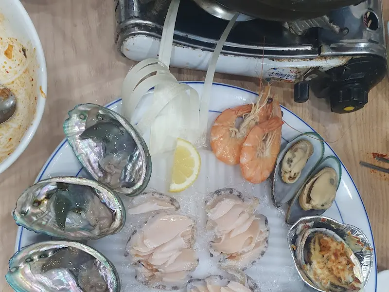 전복, 새우, 가리비