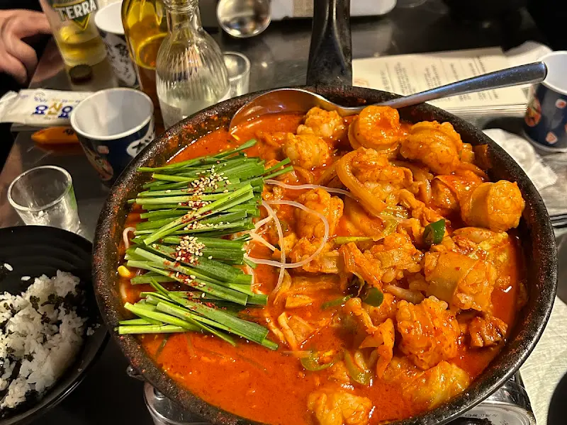 곱도리탕 한 상 차림