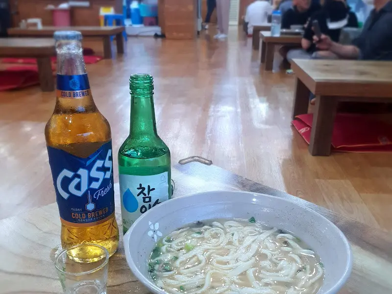 칼국수와 술