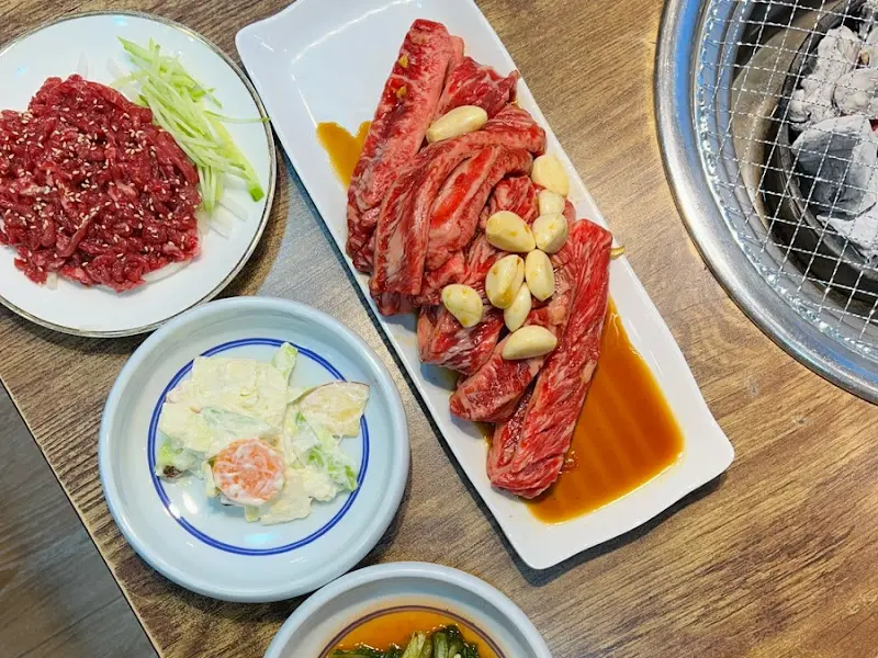 지팡갈비 한 상 차림