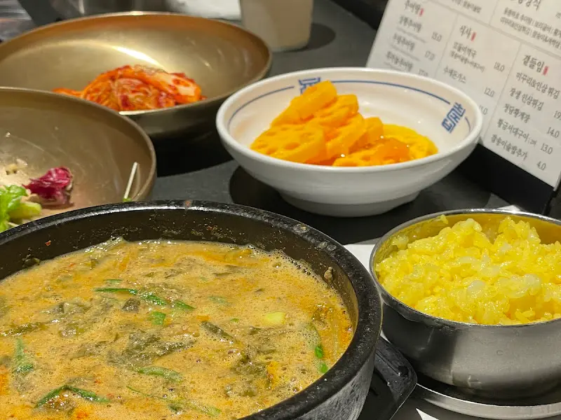 청담추어정 추어탕과 반찬