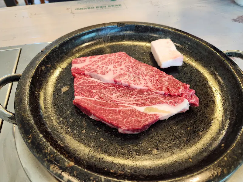 환상적인 마블링의 한우