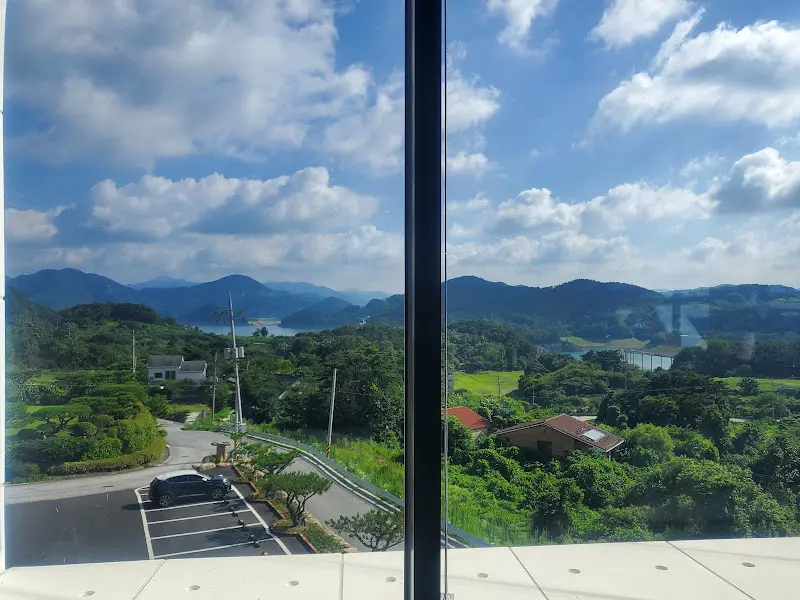 카페에서 바라본 옥정호