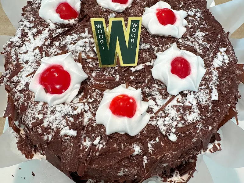 초콜릿 케이크 단면